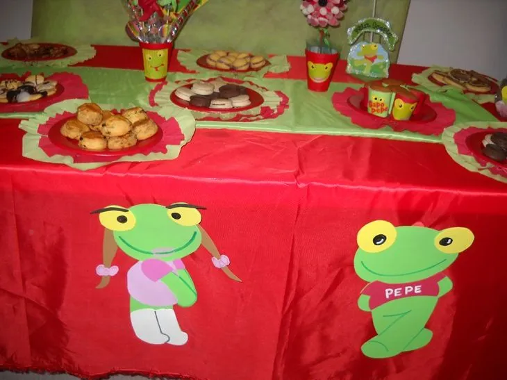 Majo diseño en souvenirs: Cumple Sapo Pepe
