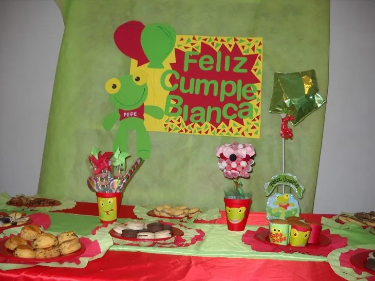 Majo diseño en souvenirs: Cumple Sapo Pepe