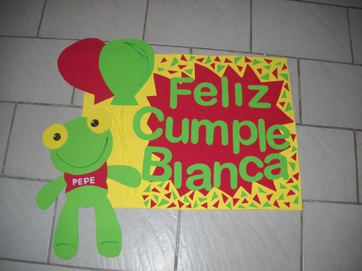 Majo diseño en souvenirs: Cumple Sapo Pepe
