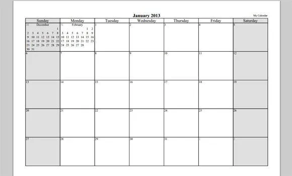 Make Your Free Calendar 2013 Template in PowerPoint | PowerPoint ... Make Your Free Calendar 2013 Template in PowerPoint | PowerPoint ...