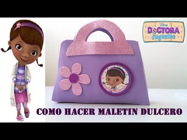 COMO HACER MALETIN DE LA DRA. JUGUETES FOAMI - YouTube