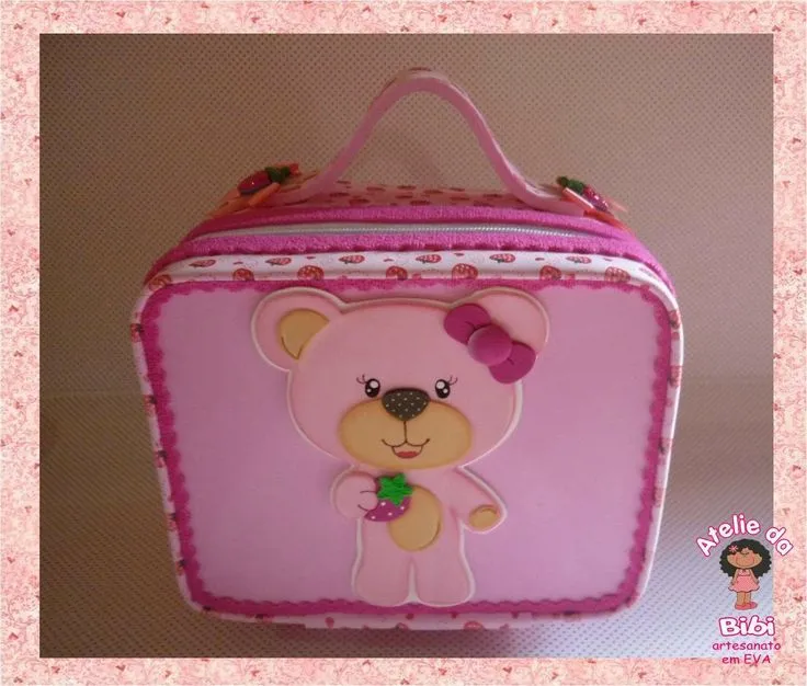 Maletita rosita osita cogida de la web... | bolsos | Pinterest