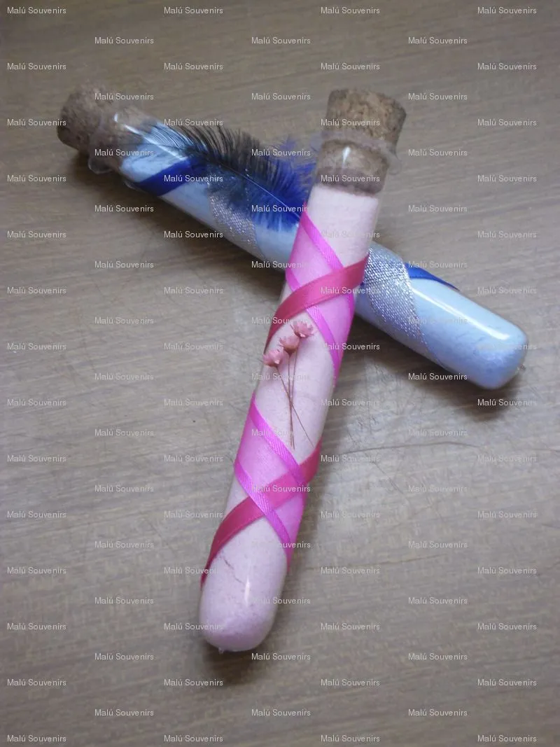 Malú Souvenirs: Souvenirs tubo de ensayo 15 años
