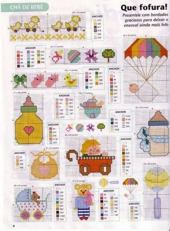 Revistas punto de cruz bebés - Imagui