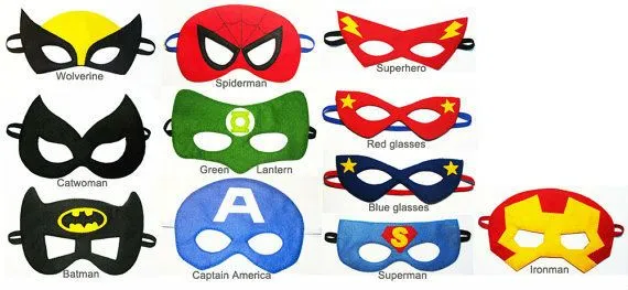Fieltro superhéroe máscara-Máscaras de fiesta-Identificación del ... Fieltro superhéroe máscara-Máscaras de fiesta-Identificación del ...