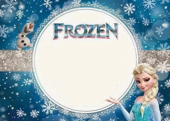 Invitación de frozen - Imagui