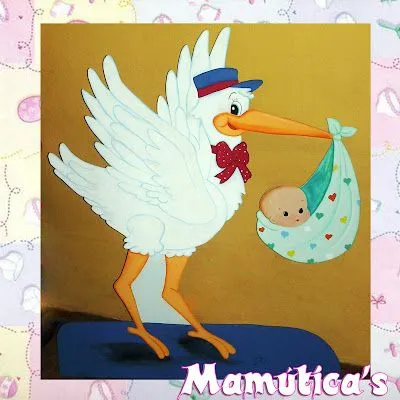 Dibujos de cigueñas para baby shower de niño para imprimirlo - Imagui