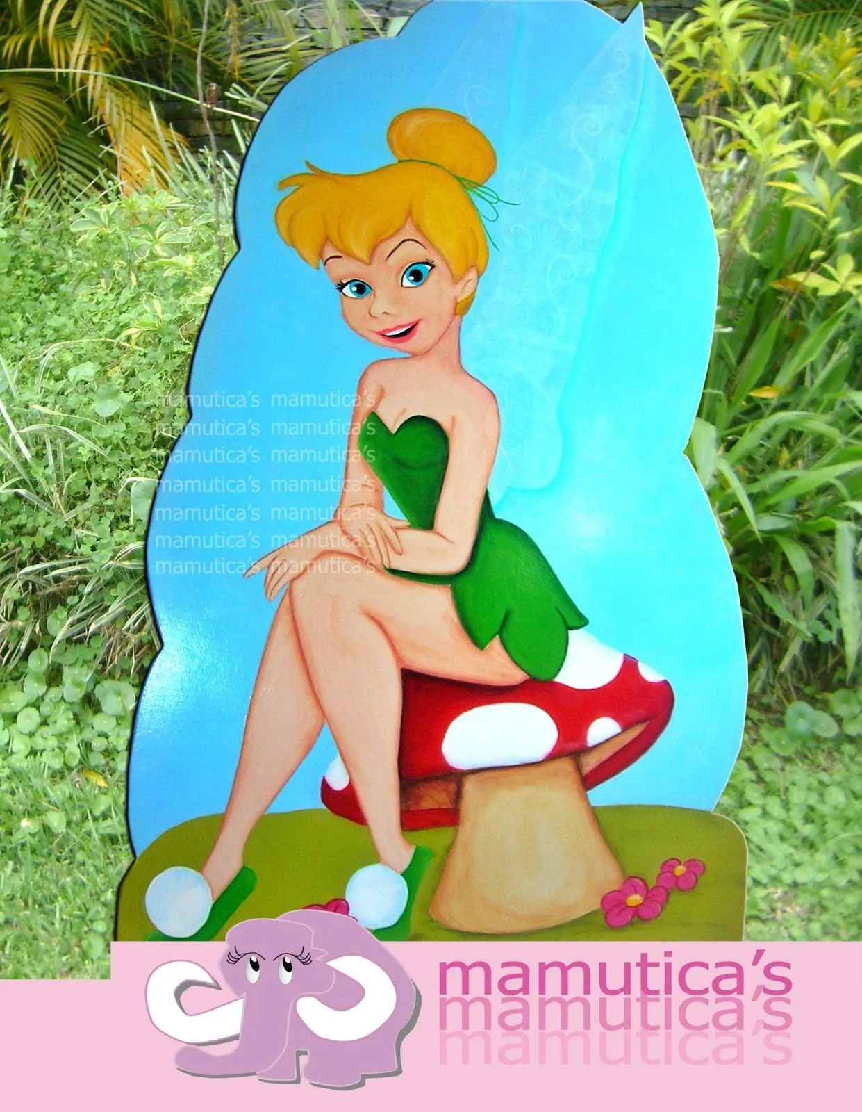 Mamutica's: Figura en mdf para mesa de fantasía Tinkerbell - Campanita Mamutica's: Figura en mdf para mesa de fantasía Tinkerbell - Campanita