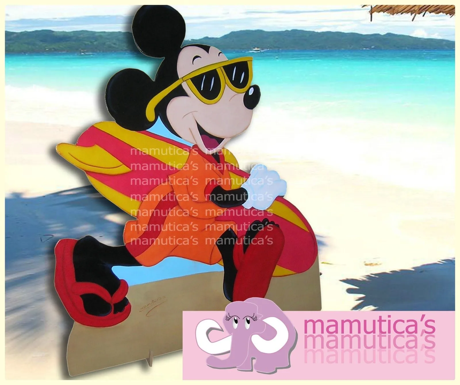 Mamutica's: Mickey y Minnie Mouse en la playa