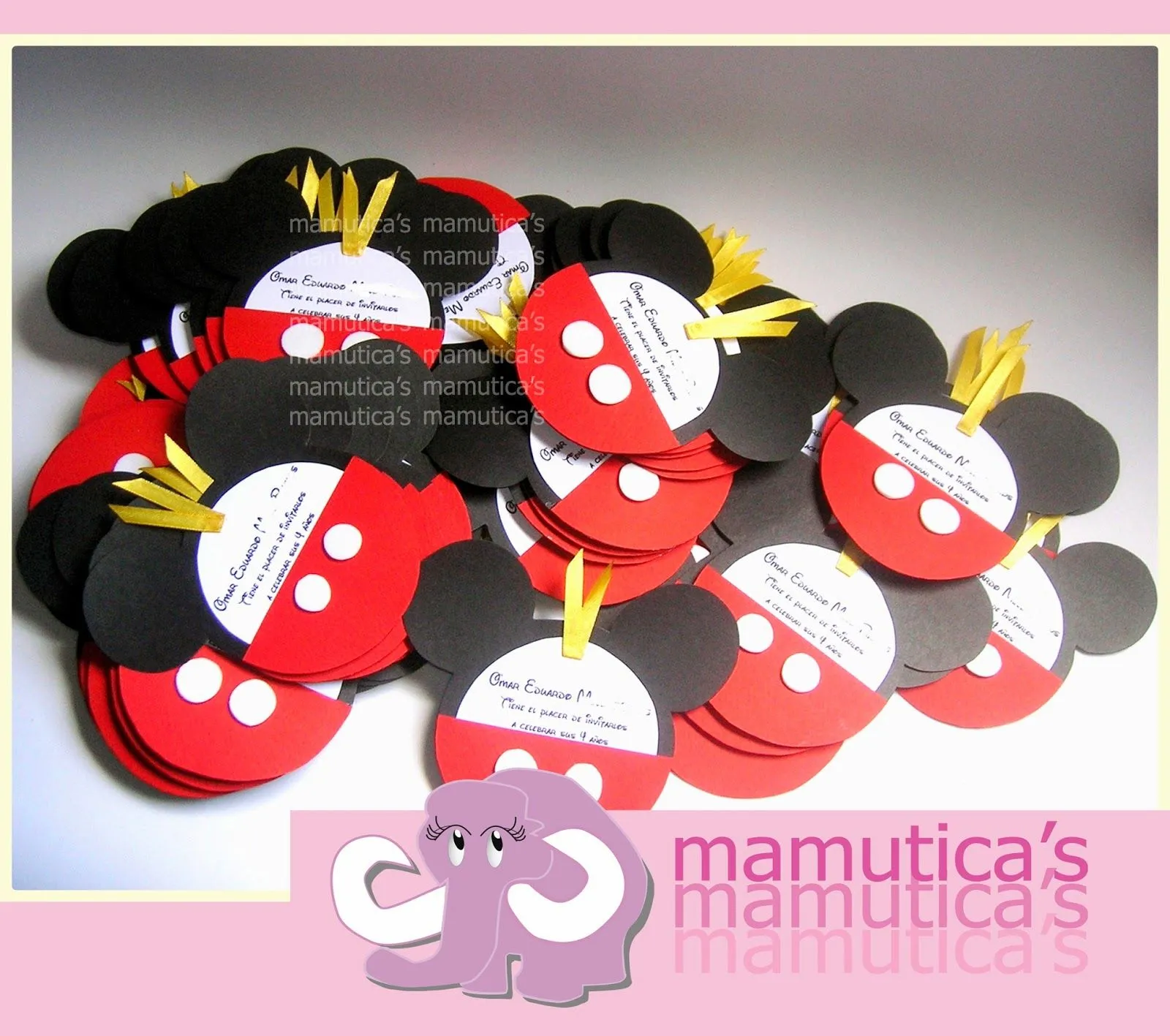 Mamutica's: Tarjetas de invitación cumpleaños Mickey Mouse Mamutica's: Tarjetas de invitación cumpleaños Mickey Mouse