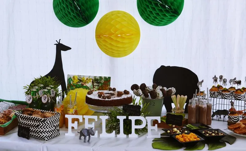 MamyPops: Decoración de cumpleaños: Animales de la Selva MamyPops: Decoración de cumpleaños: Animales de la Selva