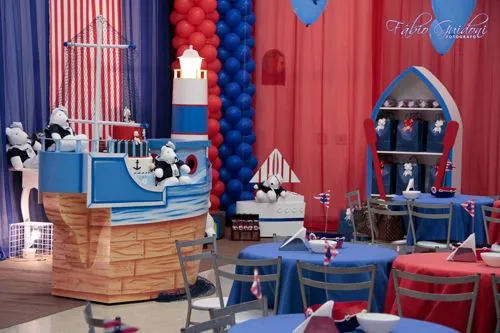 Decoración de marinero para cumpleaños en un salon - Imagui Decoración de marinero para cumpleaños en un salon - Imagui