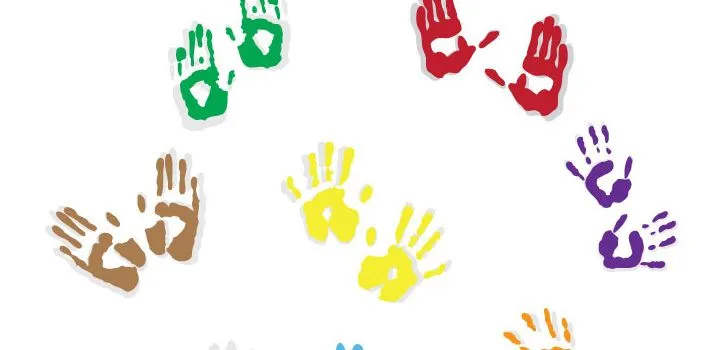 Manos con pintura | Vectores Gratis