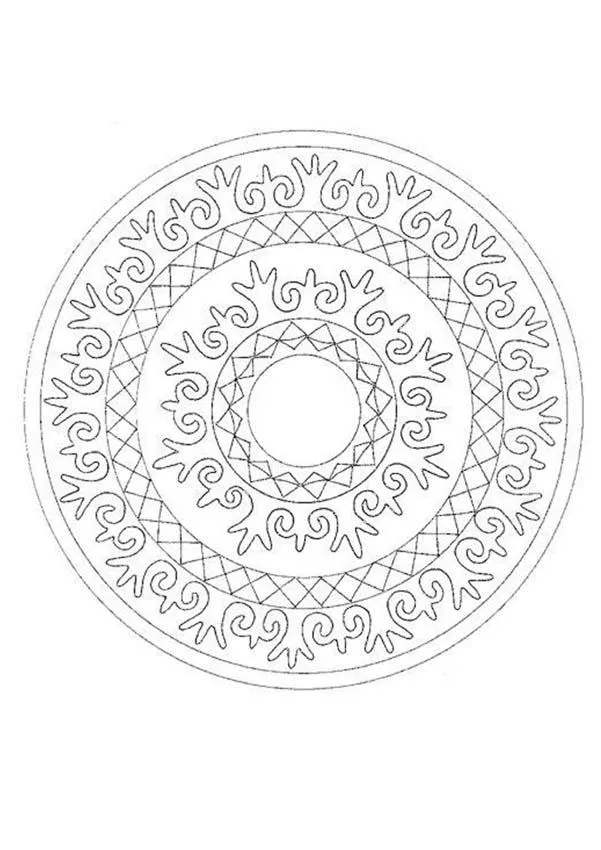 Mandala Arabescos - MANDALAS para niños para colorear Mandala Arabescos - MANDALAS para niños para colorear