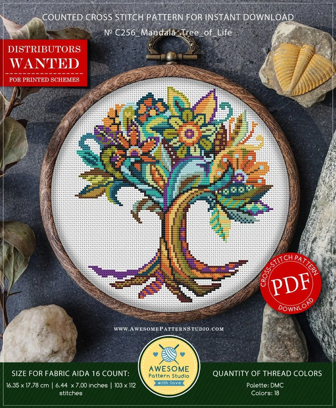 Mandala Árbol de la Vida P256 Patrón de punto de cruz bordado - Etsy México Mandala Árbol de la Vida P256 Patrón de punto de cruz bordado - Etsy México
