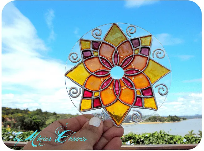 Como hacer un Mandala con un Cd <sub>Paso a Paso</sub> - enrHedando Como hacer un Mandala con un Cd <sub>Paso a Paso</sub> - enrHedando