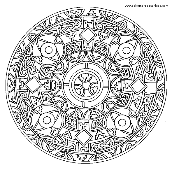 Mandala color page - Coloring pages for kids - Miscellaneous ... Mandala color page - Coloring pages for kids - Miscellaneous ...