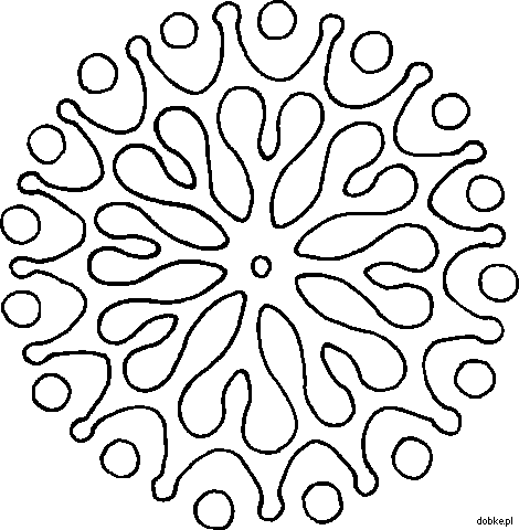 Mandala for spiritual development and coloring