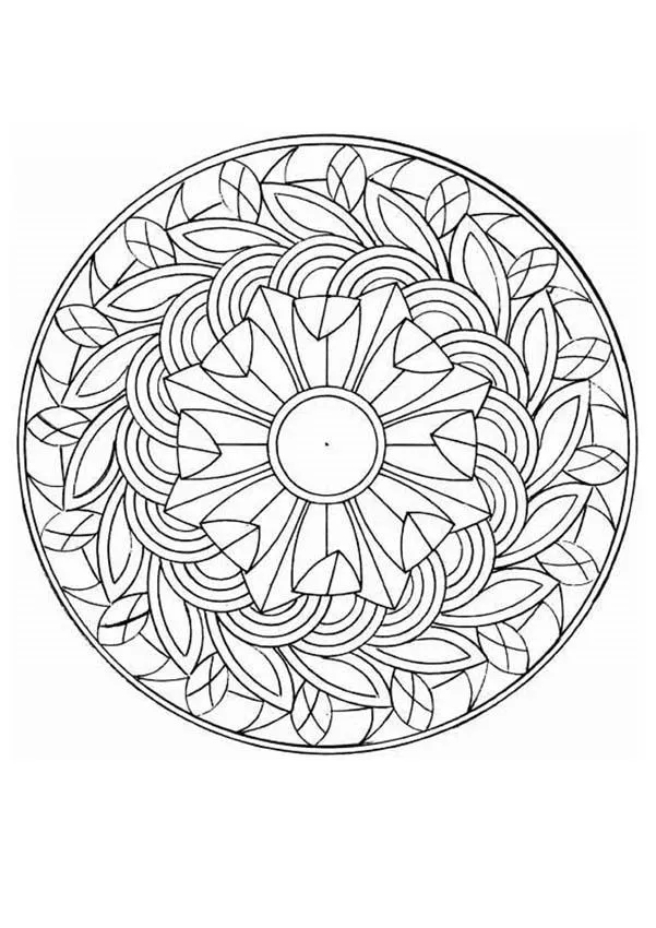 Mandala Impresión de otoño para imprimir - Dibujos de MANDALAS para ...