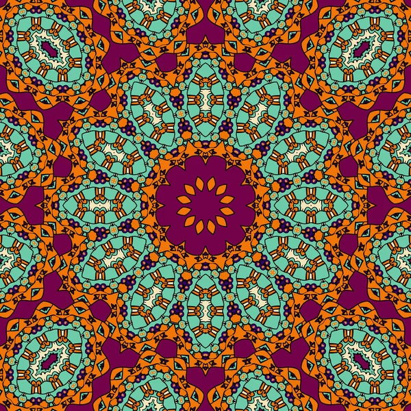 Mandala de la India en color rojo y verde. Fondos tribal vintage ...