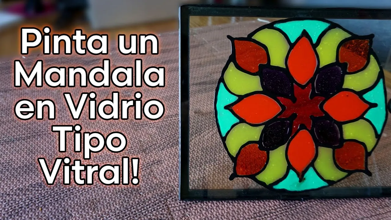 Como Hacer un MANDALA PINTÁNDOLO EN VIDRIO TIPO VITRAL Como Hacer un MANDALA PINTÁNDOLO EN VIDRIO TIPO VITRAL