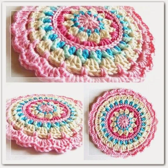 Mandala de primavera con explicación paso a paso | Crochet y Dos ... Mandala de primavera con explicación paso a paso | Crochet y Dos ...