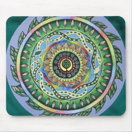 Mandala de la serpiente tapete de ratones | Zazzle Mandala de la serpiente tapete de ratones | Zazzle