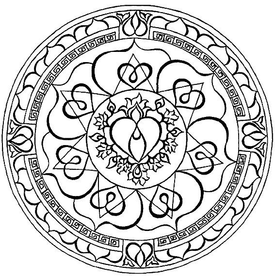 Mandalas de amor para pintar - Imagui