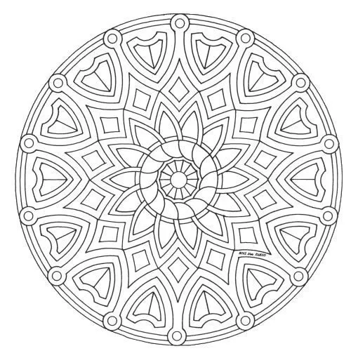 Mandalas Para Pintar: mandala con diferentes formas Mandalas Para Pintar: mandala con diferentes formas