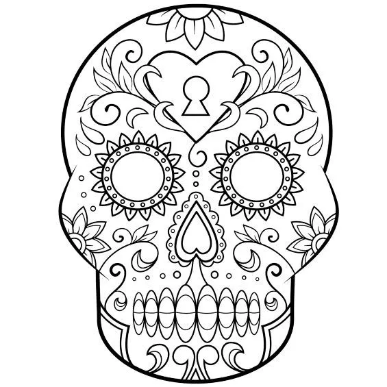▷ Mandalas de Calaveras para Colorear ❤️ Pintadas y A Color ▷ Mandalas de Calaveras para Colorear ❤️ Pintadas y A Color