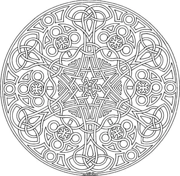 Mandalas para colorear dificiles