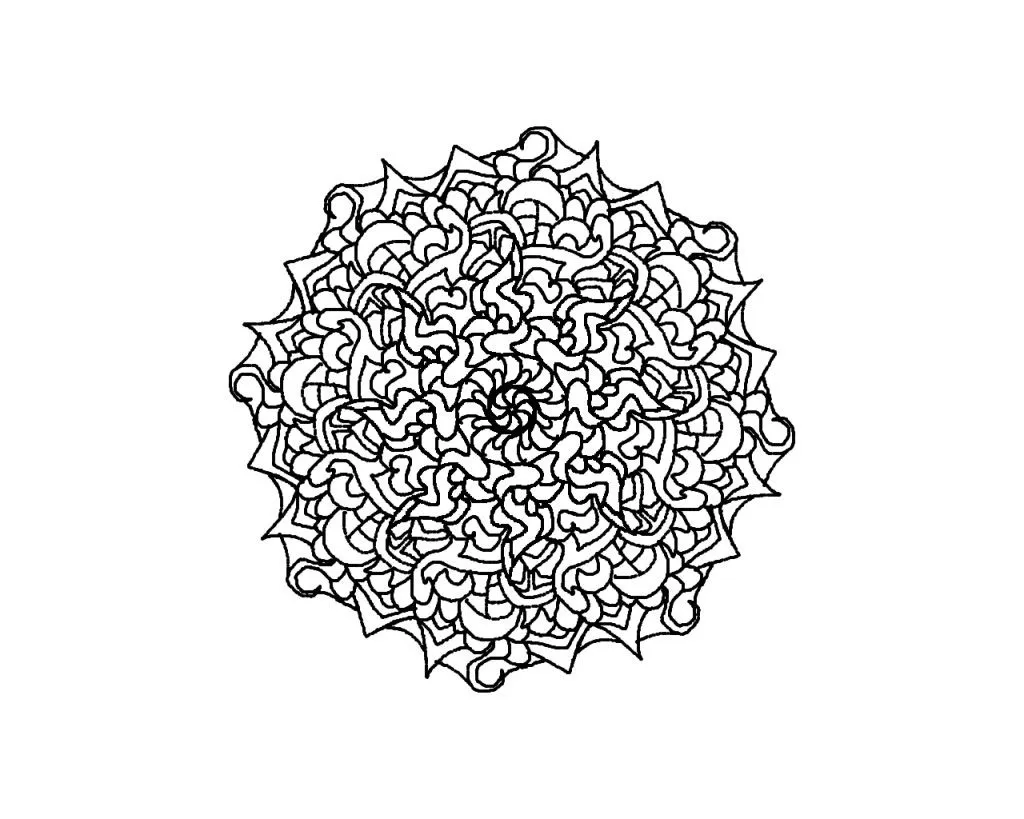 Mandalas para colorear dificiles