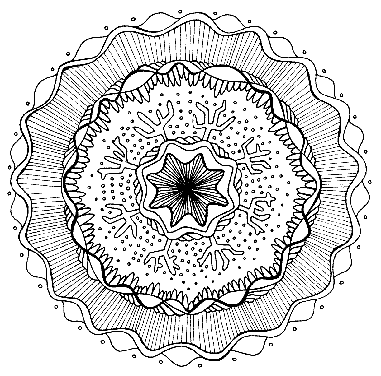 Mandalas para colorear dificiles