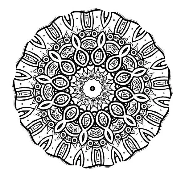 Mandalas para colorear dificiles