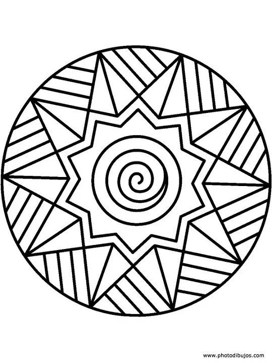 Mandalas para dibujar niños SENCILLOS - Imagui