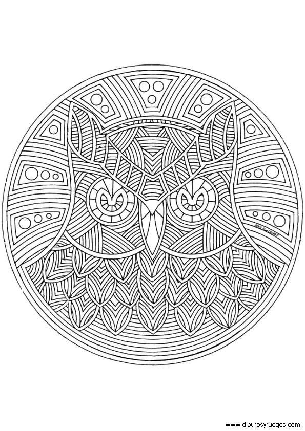 dibujos-mandalas-complejos-006 | Dibujos y juegos, para pintar y ...