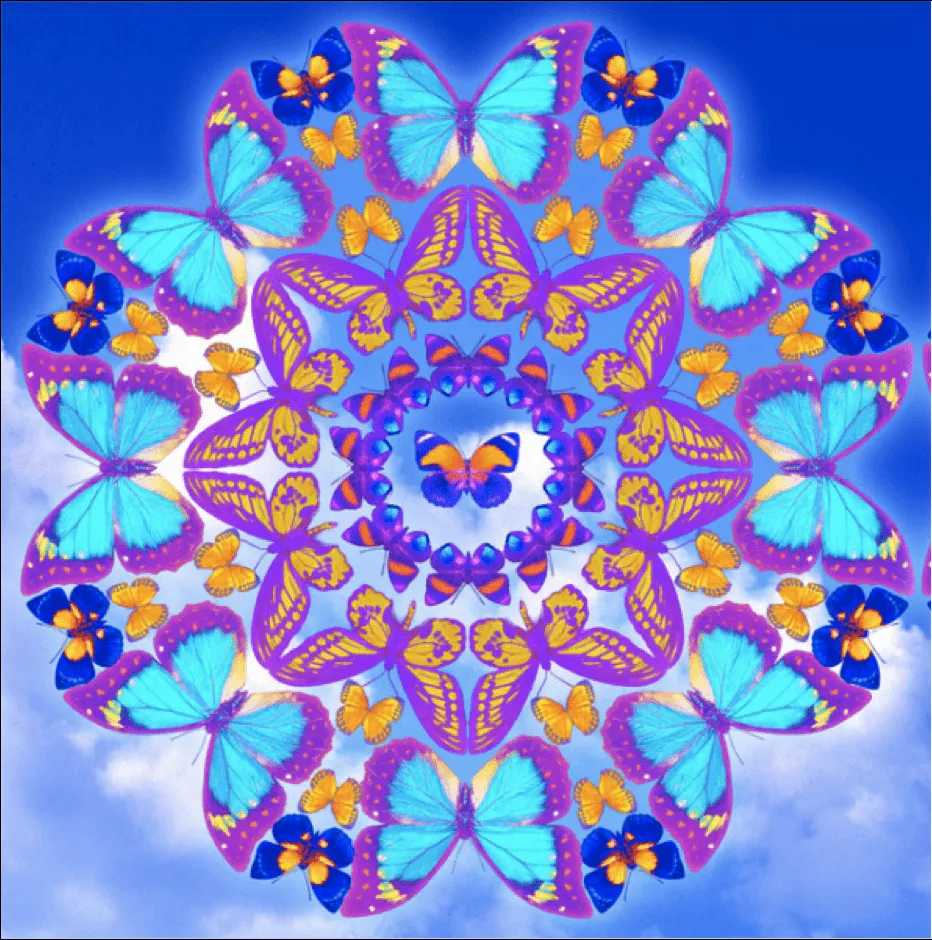 MANDALAS ESSHANAI: MANDALA MARIPOSAS SOLARA