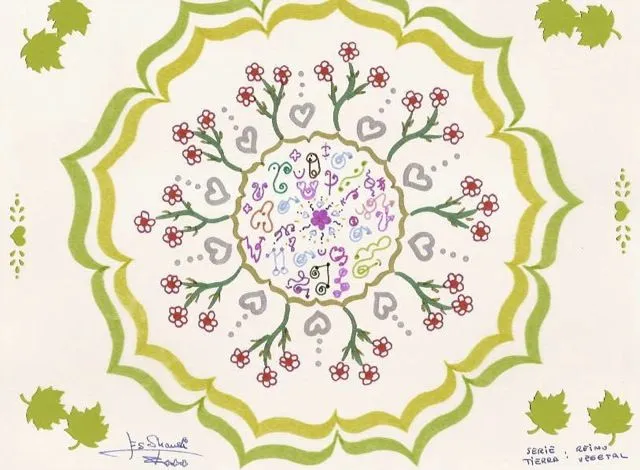 MANDALAS ESSHANAI: MANDALAS SERIE TIERRA: REINO VEGETAL