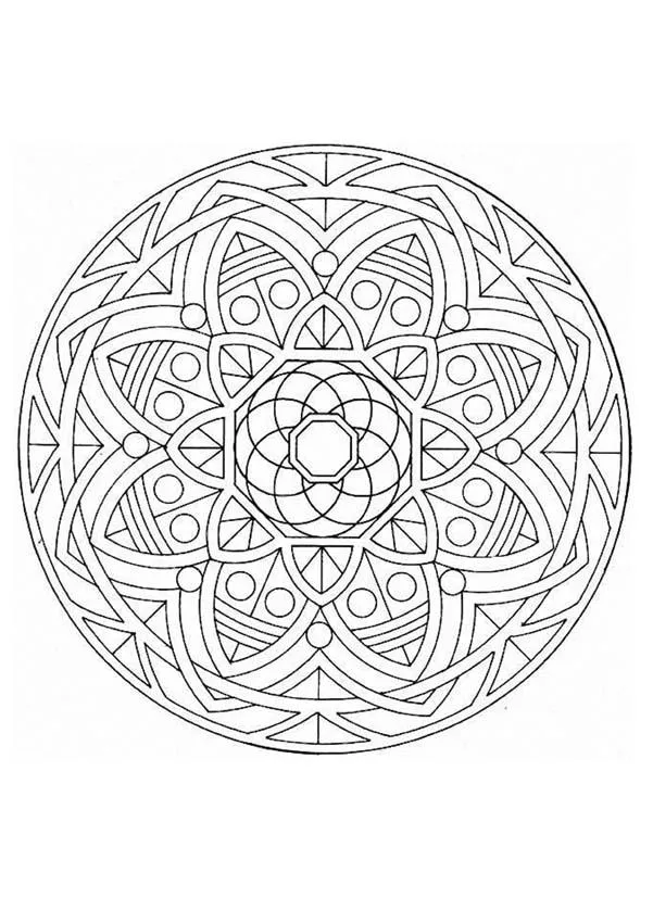 MANDALAS DE FLORES para colorear - Mandala Flores de verano MANDALAS DE FLORES para colorear - Mandala Flores de verano