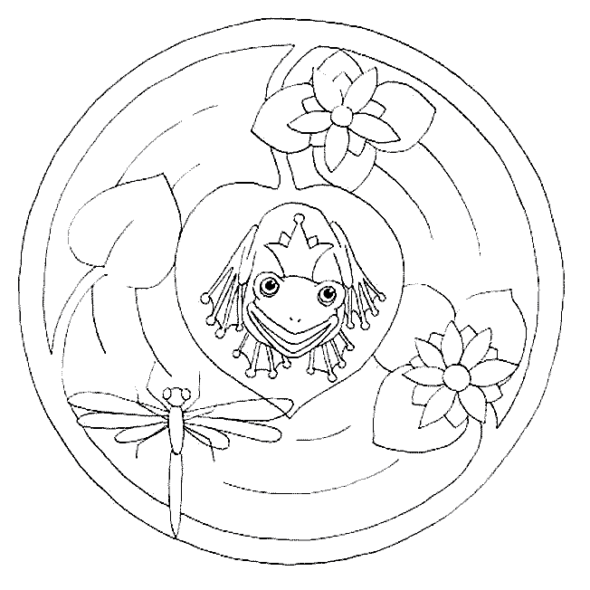 Mandalas infantiles para colorear