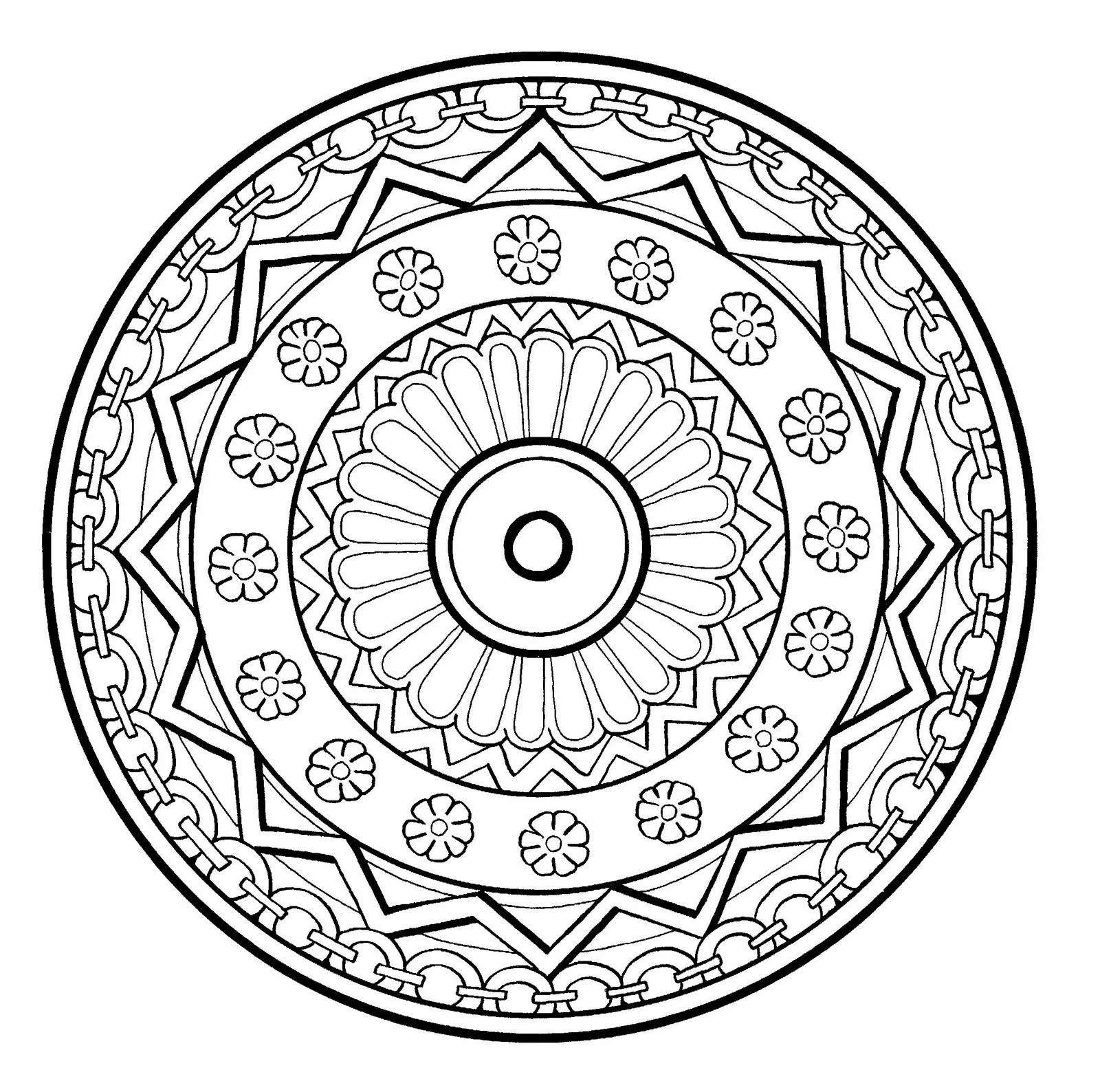 Mandalas Para Pintar: Escudo Real de Korsabad ( Mandalas Para Pintar: Escudo Real de Korsabad (