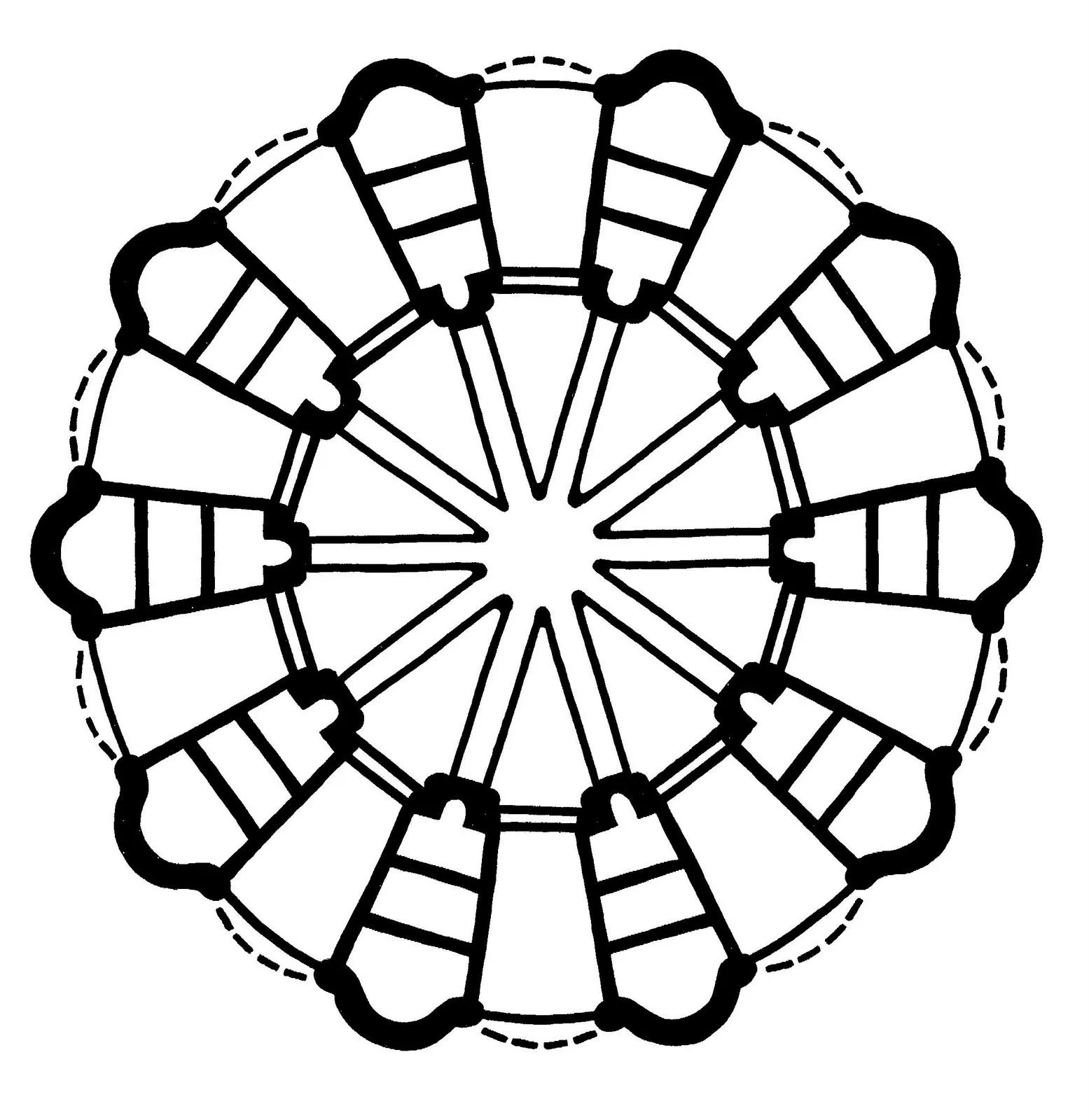 Mandalas Para Pintar: Ábside de la Catedral de Granada Mandalas Para Pintar: Ábside de la Catedral de Granada