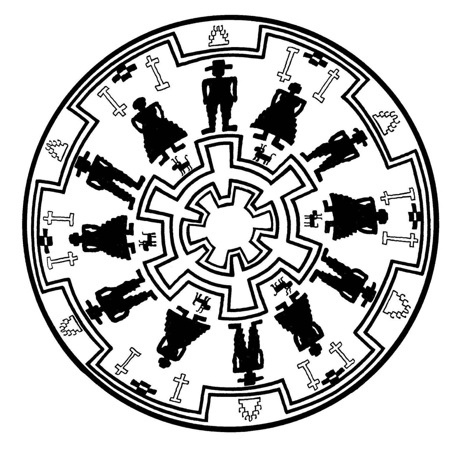 Mandalas Para Pintar: Bordado Apache (Indios de Norteamérica) Mandalas Para Pintar: Bordado Apache (Indios de Norteamérica)