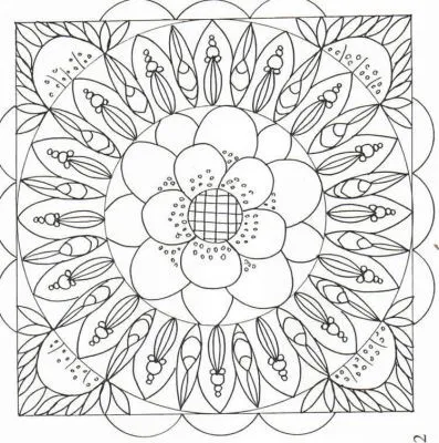 Mandalas Para Pintar: Mandala para colorear III