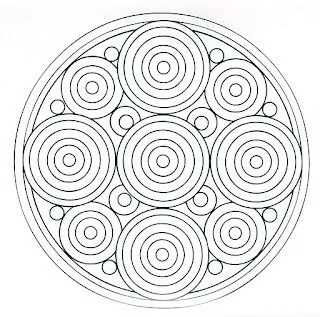 Mandalas Para Pintar: mandala gotas de lluvia Mandalas Para Pintar: mandala gotas de lluvia