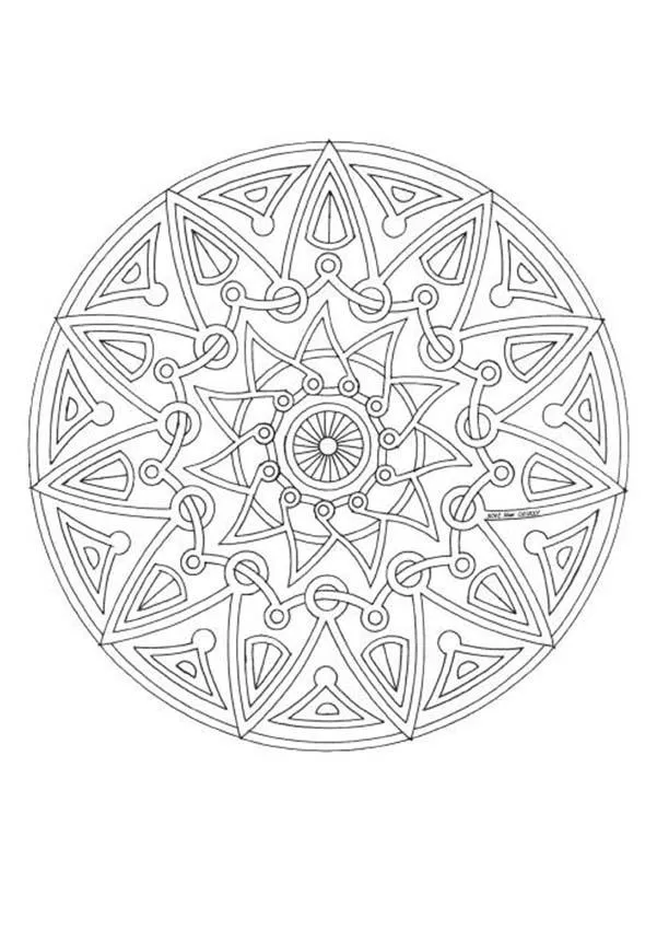 MANDALAS ROSETON para colorear - Rosetón tipo Maya MANDALAS ROSETON para colorear - Rosetón tipo Maya
