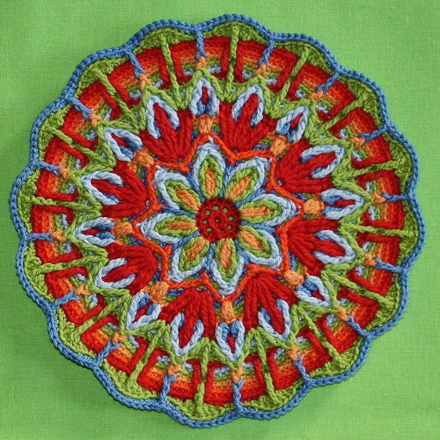 Mandalas tejidos a crochet paso a paso - Imagui Mandalas tejidos a crochet paso a paso - Imagui