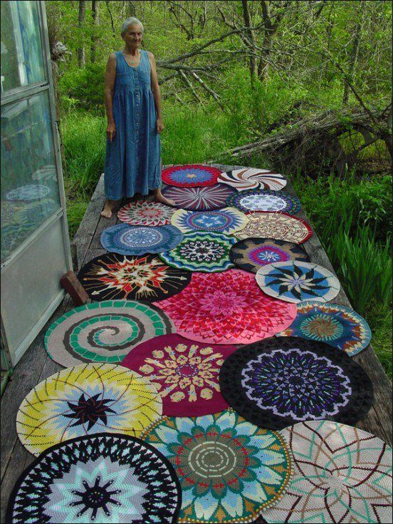 mandalas tejidos | TEXTILES | Pinterest