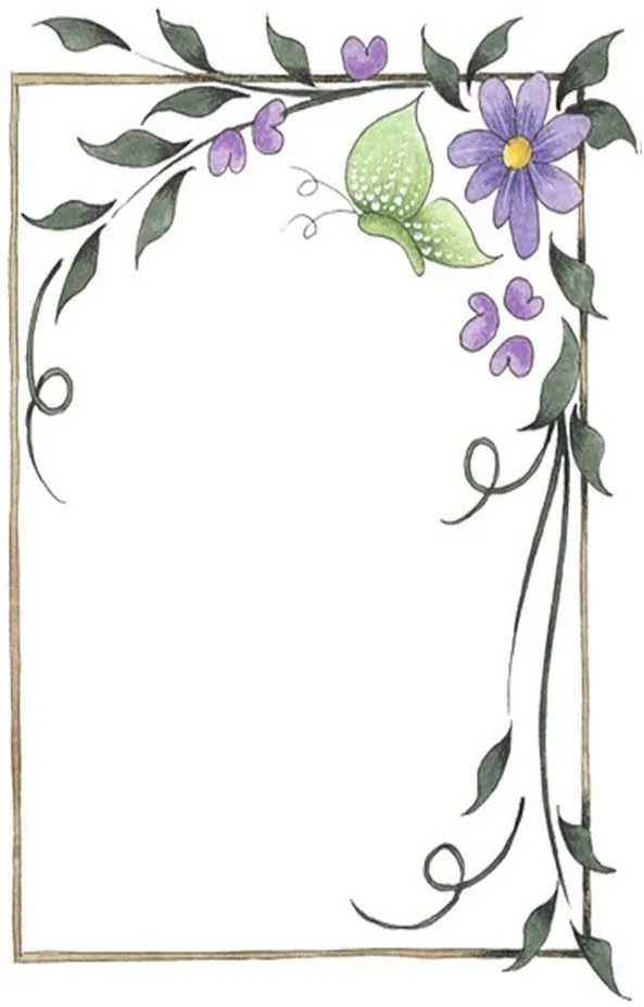 A mi manera: Bordes para decorar hojas