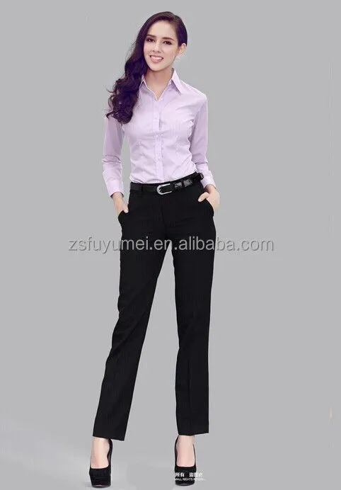 De manga larga camisa señora de la oficina, Para mujer de la ... De manga larga camisa señora de la oficina, Para mujer de la ...